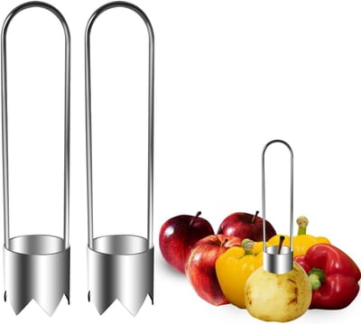 2-delige set: 2-in-1 paprika-ontkerner, appelontkerner, groente-ontkerner — Keukenhulpjes