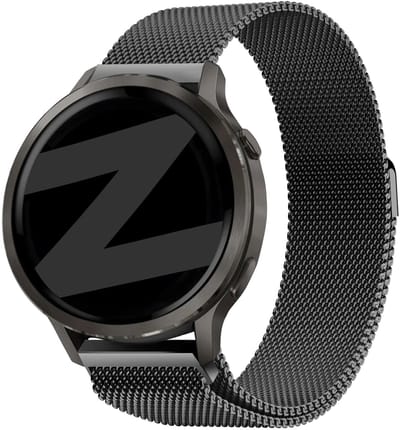 Bandz Milanese loop band (18mm) - Geschikt voor Garmin Vivoactive 4s / Vivomove 3s / Venu 2s / Venu 3s / Forerunner 255s / Forerunner 265s / Venu 4 - 41mm - Zwart
