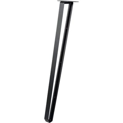 Duraline Meubelpoot Contour Staal 72cm Mat Zwart