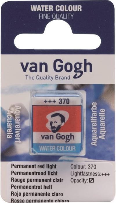 van Gogh water colour napje Permanent Red Light (370)
