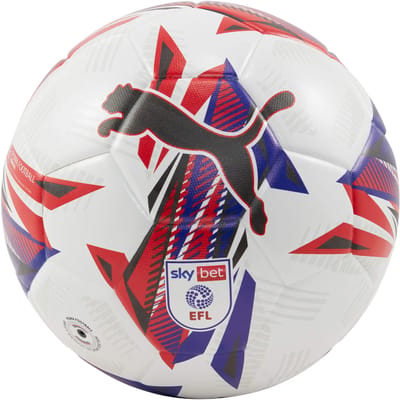 Puma voetbal Orbita 3 Sky Bet EFL 24/25 - maat 5 - wit rood blauw.