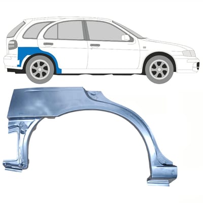 Reparatiepaneel achterspatbord voor Nissan Almera N15 1995-1999 / Rechts
