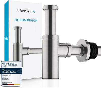 Design Sifon voor Wastafel - Geborsteld RVS Stankafsluiter met Inspectiepoort