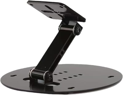 Projector Beugel - Metalen Houder - Flexibel Projecteren - Opvouwbaar Ontwerp - 17.5 x 17 x 3 cm - Zwart