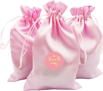 30 Stuks Roze Katoenen Zakjes 12cmx20cm voor Sieraden, Trouwen en Cadeaus - Perfect voor Chocolade en Snoep