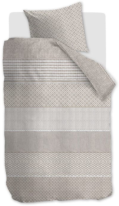 Rivièra Maison Francesco dekbedovertrek - Eenpersoons - 140 x 200/220 cm - Zand