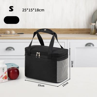 Grote thermisch geïsoleerde lunchtas Draagbare isolatiekoeltas Picknick Volwassen kinderen Voedselopbergdoos S