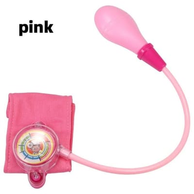 Ensemble de jeu Docteur pour Enfants - Mini Kit d'Infirmier avec Tensiomètre & Stéthoscope, Jouet Éducatif de Jeu de Rôle (Cadeau idéal) rose