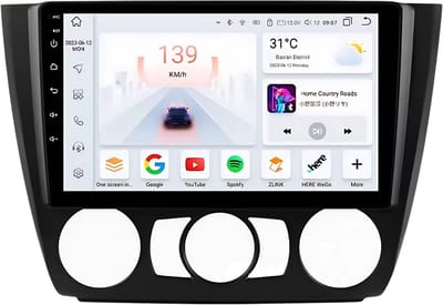 Autoradio met bluetooth - Carplay - Voor BMW 1-Serie (E81/ E82/ E87/ E88) (2004-2011) - Geschikt voor Apple en Android - Stereo - Navigatie - Navigatiesysteem auto - 4GB 32GB