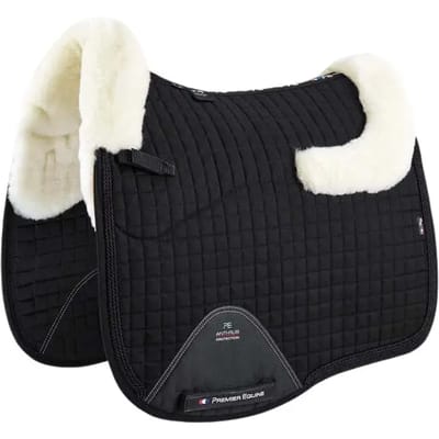 Premier Equine Cc Merino Wool European Dressage Square Zadeldekje Zwart Full