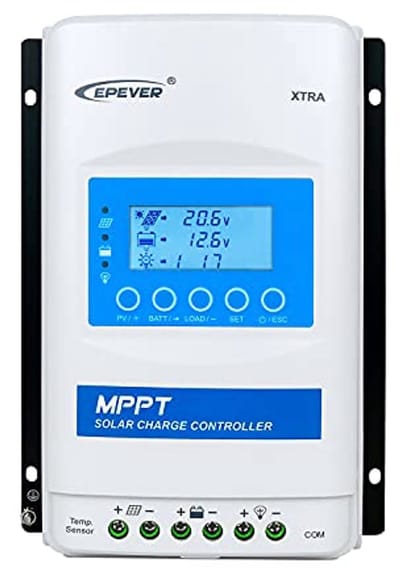 MPPT Laadregelaar 30A voor Zonne-energie 12V/24V - LCD Display, Geschikt voor Loodzuur en Lithium Batterijen