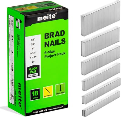 Draadnagels Set - Bevestigingsmiddelen - Houtbewerking Projecten - 6 Maten Verpakking - 6000 Stuks - Zilver