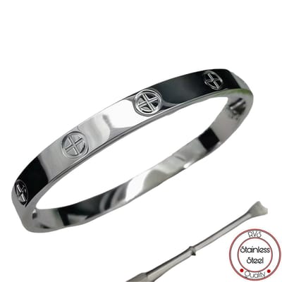 Soraro Exclusieve Armband | Dames en Heren | Elegant | Schroevendraaier | Zilverkleurig | RVS | 16 CM | Armband Vrouwen | Cadeau voor Vrouw en Man