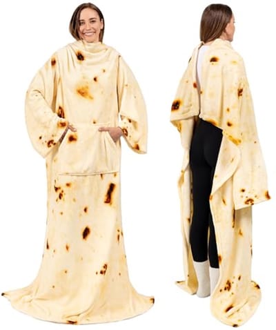 Draagbare fleece deken met mouwen voor volwassenen - Warm en super zacht