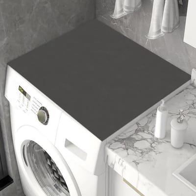 Wasmachinehoes - Apparaatbeschermer - Apparaat schoonhouden - Waterabsorberend en antislip - 60 x 5 x 5 cm - Zwart