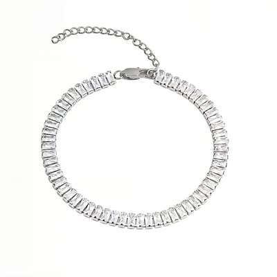 Diamond Tennis Bracelet Radiant Cut White Gold