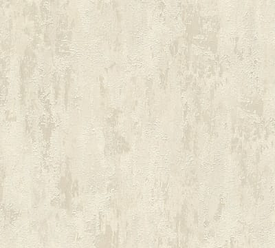 RUW METAAL BEHANG | Industrieel - beige crème goud - A.S. Création BETON "Concrete & More"