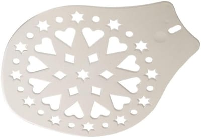 Westmark Taart- en Taartschep, Decoratiesjabloon, Diameter: 28,2 cm, Kunststof, Wit, 31412270