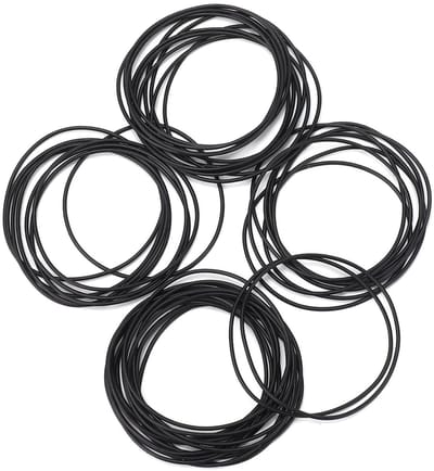 500 Stuks O-Ringen voor Horloge Achterdeksel, Rubber Waterdichte O-Ringen voor Horlogereparatie en Onderhoud