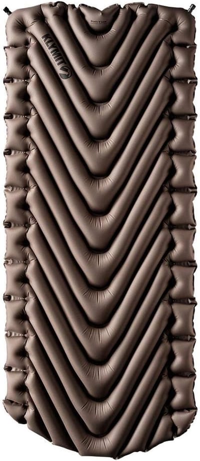 Luxe Slaapmat - Opblaasbaar Luchtbed - Kamperen Buiten - Extra Breed Ontwerp - 193x76cm - Steengrijs/Zwart