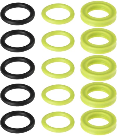 Dailygoods- Siliconen Seal Slijtvast - Dichtingsringen Sanitair - Afdichtingsring Set - 15 Stuks - Compatibel met Karcher - Corrosiebestendig - Afdichtingsringen