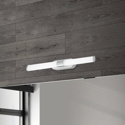 B.K.Licht Runt - LED Spiegellamp - voor de badkamer - neutraal wit lichtkleur - wandlamp - chroom - IP44 - 7W - 40 cm