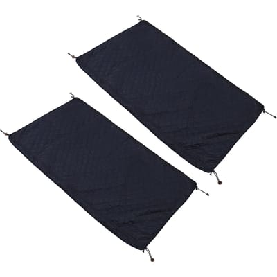 2 stuks Kampeerdeken Slijtvast Bankhanddoek Multifunctionele Buiten Schootdeken voor Binnen Klimmen black