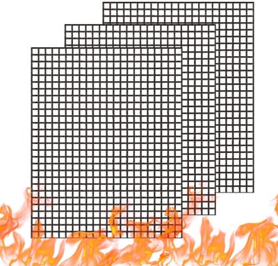 Dailygoody - Grillmat Set - Herbruikbare Bakken Accessoires - 40 x 33 cm - Non-Stick Grillmatten - Geschikt voor Vlees en Groenten