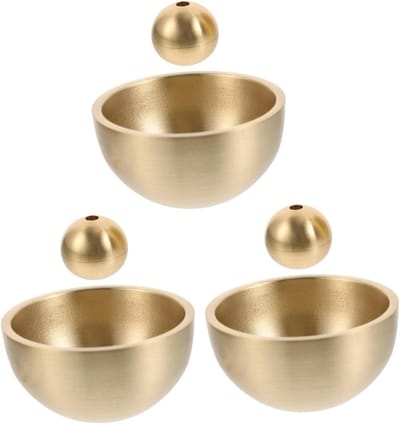 Deurbel Accessoire - Windgong Onderdeel - Huis Decoratie - Melodieus Geluid - 3 Sets - Goud
