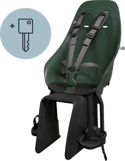 Urban Iki BIO Fietsstoeltje Achter Ta–ke Dragermontage - Mosu Green/ Bincho Black