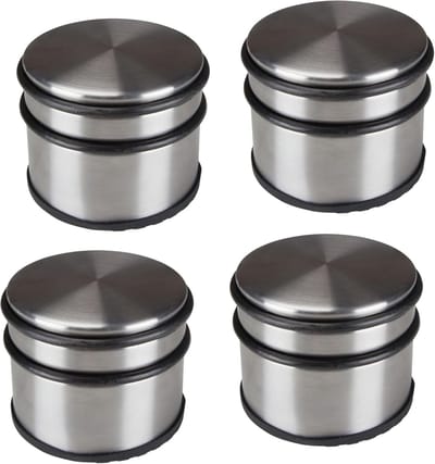Set Deurstoppers - Deur Buffer - Deuren Open Houden - Geen Boren Nodig - 4 Stuks - Zilver Grijs