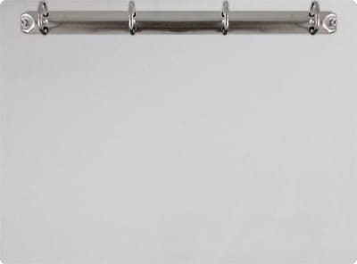 Magnetisch klembord A4 incl. ringband (liggend) - Wit