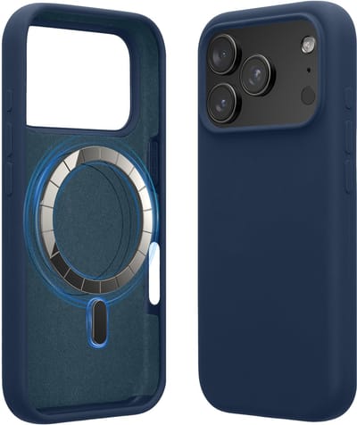 kwmobile telefoonhoesje geschikt voor Apple iPhone 18 Pro Max / iPhone 17 Pro Max - Hoesje met magneet compatibel met MagSafe - Smartphone case in marineblauw