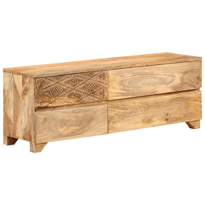 vidaXL - Tv-meubel - 110x30x40 - cm - massief - mangohout