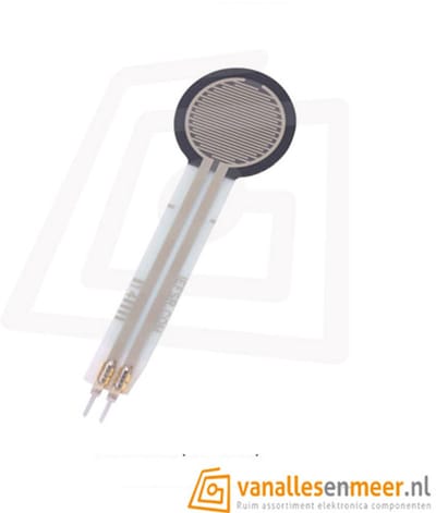 Force Sensitive Resistor FSR402 – Ronde Drukgevoelige Weerstand - geschikt voor arduino, raspberry