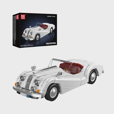 Mould King 10236 XR140 OTS classic oldtimer bouwset | City speed champions adventure modelbouw | Technische educatief speelgoed volwassenen & kinderen | DIY Retro auto decoratie geschikt voor lego | Bouwdoos met 1096 bouwstenen