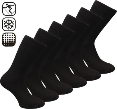 Benson Thermo Sokken - 12 Paar - Zwart - 43/46 - Wandelen - Wintersport - Werk