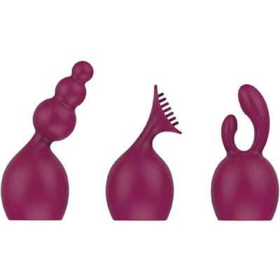 Set van 3 opzet stukken voor wand vibrator