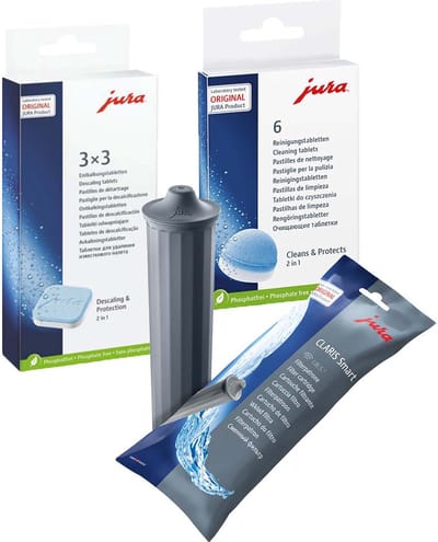 Jura Onderhoudsset Koffiemachine Ontkalkingstabletten + Reinigingstabletten + Waterfilter