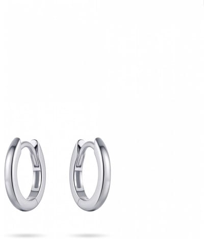 GISSER Jewels KCA2/13.5 Oorbellen - Oorringen 925 Zilver Gerhodineerd - Half bol glad met scharnier  - 2mm Breed - 13.5mmØ