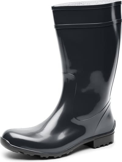 Ladeheid LA-LMG-967-Ilse Dames Regenlaarzen - Rubber - Hoog - PVC - Waterdicht – Zwart – 36