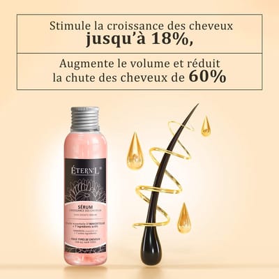 ÉTERN'L Professionele Franse Haar serum tegen haar verlies - stimuleert haar groei - BAICAPIL - PEPSOBIOL - 100ml