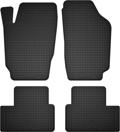 Wielganizator BasicProtect Serie - Auto Rubber Matten - Compatibel met Saab 9-5 I Y3SE - 4 Stuks - Weerbestendig