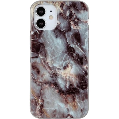 Mocaa iPhone 12 Mini Marmerlook Hoesje Meerkleurig