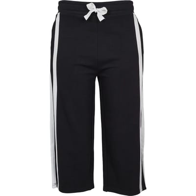 Urban Classics - Terry culotte Driekwartbroek - S - Zwart/Wit