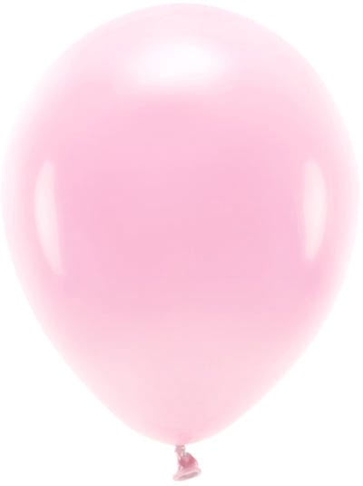 Eco ballonnen 30 cm, pastel, lichtroze (1 verpakking / 10 stuks)