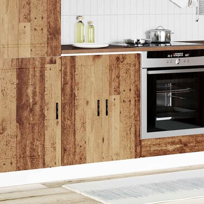 vidaXL - Onderkast - "Porto" - bewerkt - hout - oud - houtkleurig