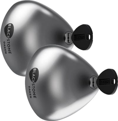Daken - Blackstone Bestelwagenslot Silver COMBO - RVS veiligheidsslot - 2 sloten