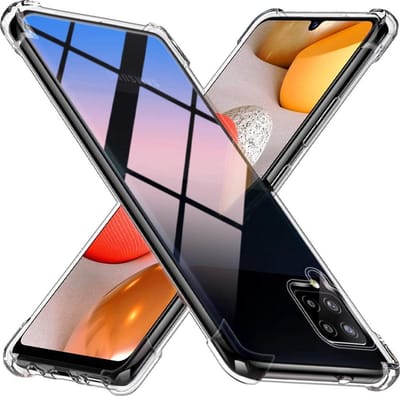 Shockproof Flexibele achterkant Silicone hoesje transparant Geschikt voor: Samsung Galaxy A42 5G