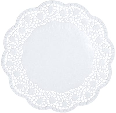 20x 100 Taartranden rond Ø 18 cm wit